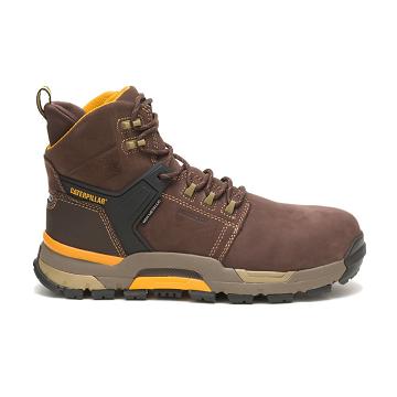 Caterpillar CAT EDGE Waterproof Nano Varvas Miesten Vedenpitävät Saappaat Kahvi | CAT147-FI