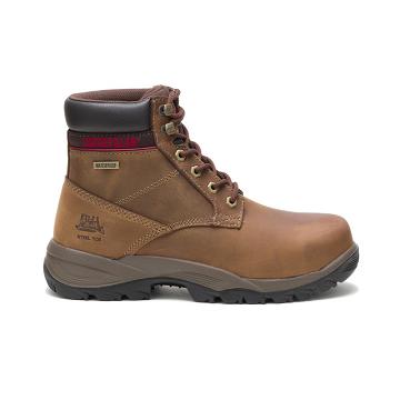 Caterpillar Dryverse 6" Waterproof Steel Varvas Naisten Turvasaappaat Ruskea | CAT410-FI