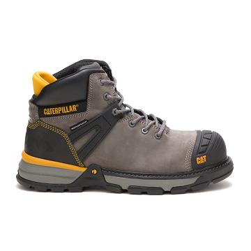 Caterpillar Excavator Superlite Waterproof Carbon Composite Varvas Miesten Turvasaappaat Harmaat | C