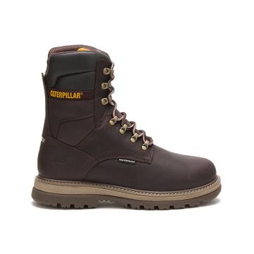 Caterpillar Fairbanks 8" Waterproof TX Steel Varvas Miesten Vedenpitävät Saappaat Kahvi | CAT131-FI