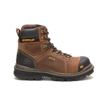 Caterpillar Hauler 6" Waterproof Composite Varvas Miesten Turvasaappaat Ruskea | CAT042-FI