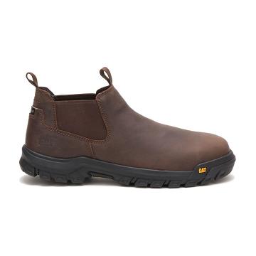 Caterpillar Outline Slip-On Steel Varvas Miesten Työsaappaat Kahvi | CAT182-FI