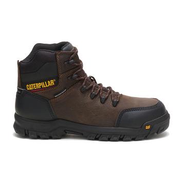 Caterpillar Resorption Waterproof Composite Varvas Miesten Vedenpitävät Saappaat Kahvi | CAT140-FI