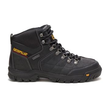 Caterpillar Threshold Waterproof Steel Varvas Miesten Vedenpitävät Saappaat Mustat | CAT122-FI