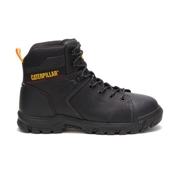 Caterpillar Wellspring Waterproof Metatarsal Guard Steel Varvas Miesten Vedenpitävät Saappaat Mustat