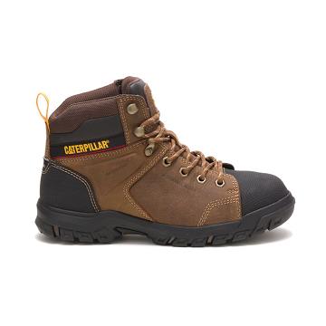 Caterpillar Wellspring Waterproof Metatarsal Guard Steel Varvas Naisten Työsaappaat Ruskea | CAT497-